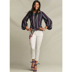 Cabi 5516 Flag Blouse Top Freedom Stripe